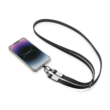 Logo trade promotional items image of: Nivo RCS recycled PET Crossbody lanyard