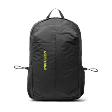 Logo trade promotional giveaway photo of: KENTO URBAN RCS recycled nylon 15.6 inch Backpack with front