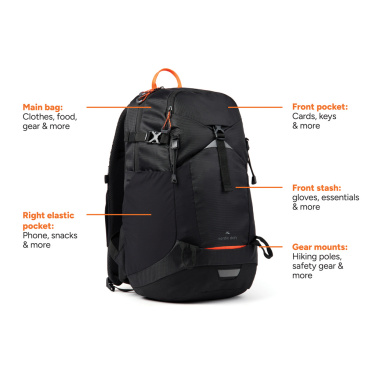Logotrade promotional giveaways photo of: Nordic Drift Trail RCS backpack 24L