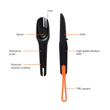 Logo trade business gift photo of: Nordic Drift Trail 4 in 1 outdoor cutlery