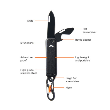 Logo trade advertising products image of: Nordic Drift Adventure keychain tool