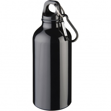Logotrade reklaamkingi foto: Oregon 400 ml alumiiniumist veepudel karabiiniga