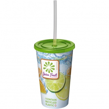 Logotrade reklaamtooted pilt: Brite-Americano® 350 ml topeltseintega joogitops kõrrega