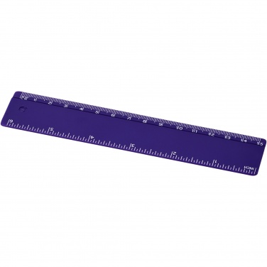 Logo trade reklaamtoote pilt: Renzo 15 cm plastikust joonlaud