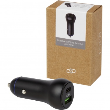 Logotrade meene foto: Pilot topelt 55 W USB-C/USB-A autolaadija