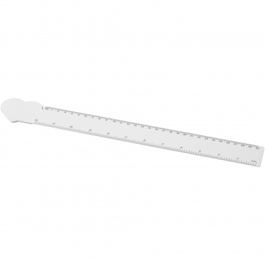 Logotrade reklaamtooted pilt: Tait 30cm südamekujuline taaskasutatud plastikust joonlaud