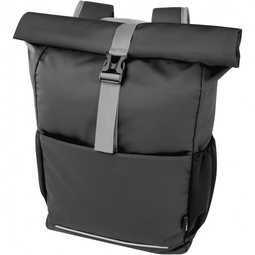 Logotrade meene foto: Aqua 15" GRS taaskasutatud veekindel rulliga rattakott 20L