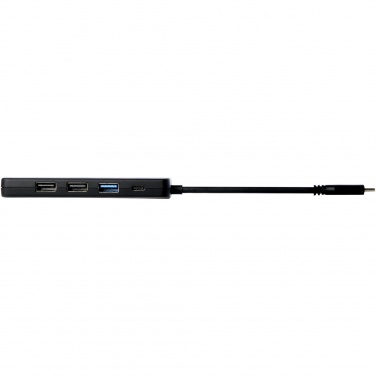 Logotrade reklaamkingitused pilt: Loop RCS taaskasutatud plastist multimeediumiadapter USB 2.0-3.0 HDMI-pordiga