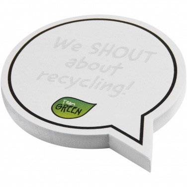 Logo trade ärikingituse pilt: Sticky-Mate® kõnemullikujulised taaskasutatud kleeppaberid