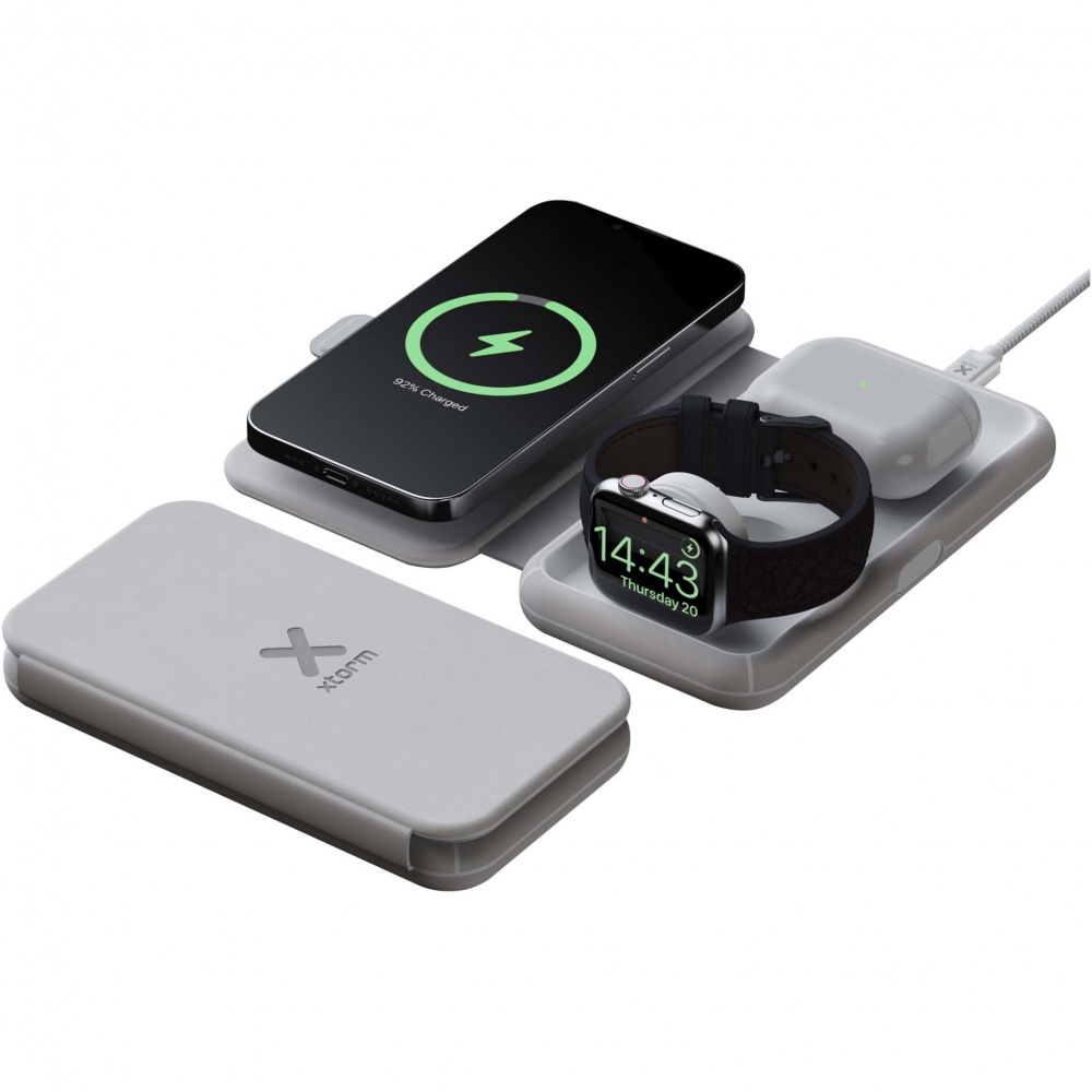 Logo trade firmakingituse pilt: Xtorm XWF31 15 W kokkupandav kolm-ühes juhtmevaba reisilaadija