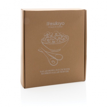 Logotrade ärikingituse foto: Ukiyo salatikauss bambusest salatiserveriga