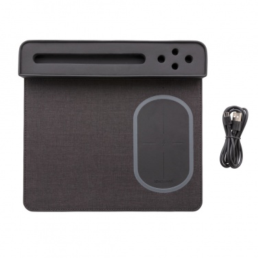 Logo trade firmakingituse pilt: Air hiirematt 5W juhtmevaba laadimise ja USB-ga
