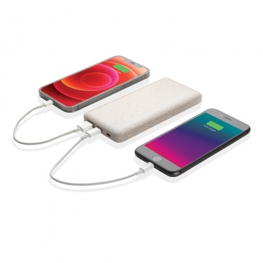 Logotrade firmakingituse foto: 10 000 mah nisuõlgedest akupank