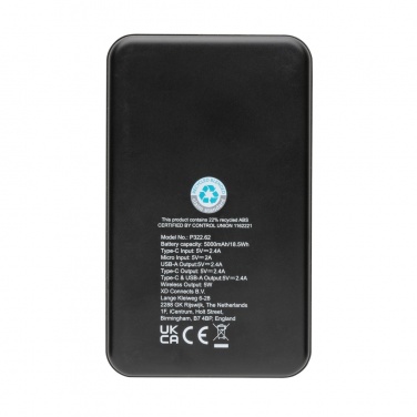Logotrade reklaamtooted pilt: RCS taaskasutatud plastist 5000 mAh 5W juhtmevaba akupank