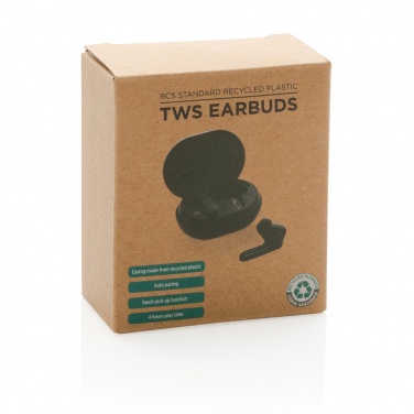 Logo trade reklaamkingid foto: RCS standardsed taaskasutatud plastikust TWS kõrvaklapid
