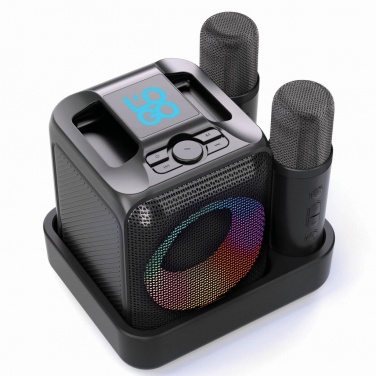 Logotrade reklaamkingi foto: Singvibe RCS taaskasutatud plastikust karaokekomplekt topeltmikrofoniga