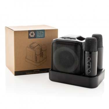 Logotrade firmakingid pilt: Singvibe RCS taaskasutatud plastikust karaokekomplekt topeltmikrofoniga