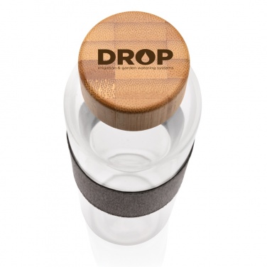 Logo trade ärikingid foto: Impact borosilikaatklaasist pudel bambusest kaanega