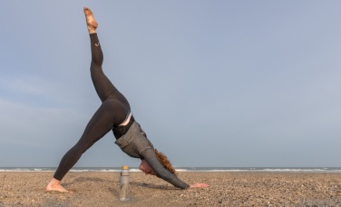 Logotrade reklaamtoote foto: Impact borosilikaatklaasist pudel bambusest kaanega