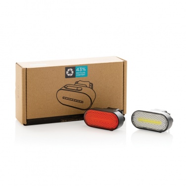 Logotrade ärikingid pilt: Lumino RCS taaskasutatud plastikust USB-taaslaetav rattatulede komplekt