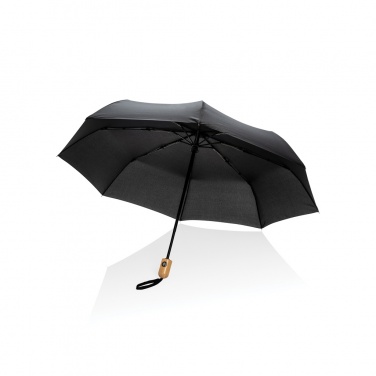 Logotrade meened pilt: 21" Impact AWARE™ RPET 190T bambusest automaatne avatav/sulgev vihmavari
