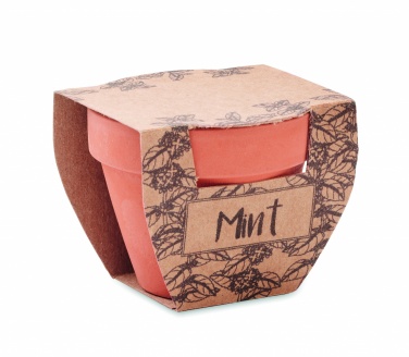 Logotrade firmakingid pilt: Terrakota potti piparmündiseemned