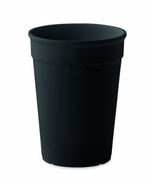 Logo trade firmakingi pilt: Taaskasutatud plastikust tass, 250 ml