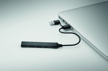 Logo trade ärikingituse pilt: USB 4 pordiga jaotur 19 cm