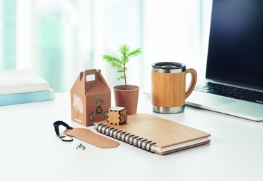 Logo trade firmakingituse pilt: A5 männipuu GROWNOTEBOOK™