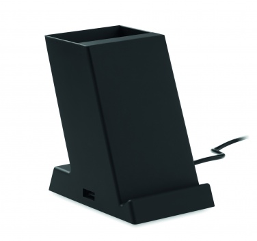 Logo trade firmakingi pilt: Juhtmeta laadija ABS 15W