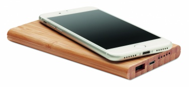 Logotrade firmakingid pilt: Bambusest juhtmevaba akupank 6000mAh ARENA