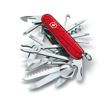 Logotrade reklaamtooted pilt: Taskunuga SwissChamp, läbipaistev Victorinox
