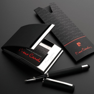 Logo trade firmakingituse pilt: Komplekt kaardihoidja ja tindipliiatsiga CONCORDE Pierre Cardin