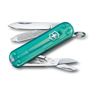 Logo trade meene pilt: Taskunuga Classic SD läbipaistev Victorinox