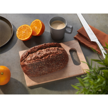 Logo trade reklaamkingid foto: Lepapuidust lõikelaud avatud käepidemega