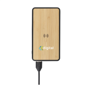 Logo trade reklaamkingi pilt: Boru Bamboo RCS taaskasutatud ABS Powerbanki juhtmeta laadija