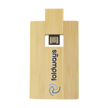 Logotrade reklaamkingid pilt: Krediitkaart USB Bamboo 8 GB