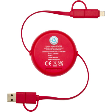 Logo trade reklaamkingituse pilt: Punane Alasia 5-in-1 laadimisjuhe