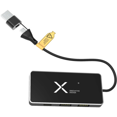 Logotrade firmakingitused pilt: SCX.design H20 8-ühes USB-jaotur kahe sisendi ja 6-pordiga