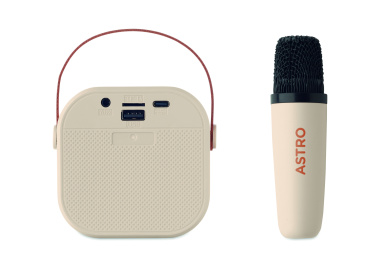 Logo trade reklaamkingituse pilt: Karaokekomplekt kõlari ja mikrofoniga