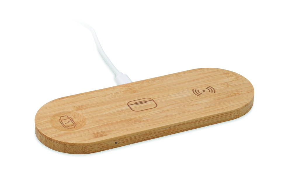 Logo trade reklaamtoote pilt: 3-ühes 15W juhtmevaba laadija RECPAD