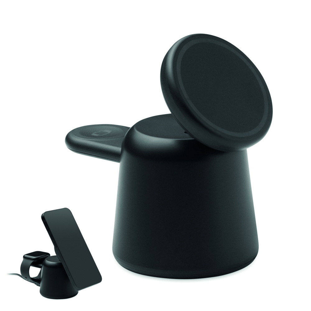 Logotrade firmakingi foto: 3-ühes juhtmevaba laadija 15W SIMPA