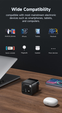 Logotrade meened pilt: Urban Vitamin Mendocino 65W GaN laadija sissetõmmatava kaabliga