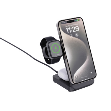 Logo trade reklaamtoote pilt: Urban Vitamin Arcadia RCS plastikust 15W 3in1 magnetiline laadija