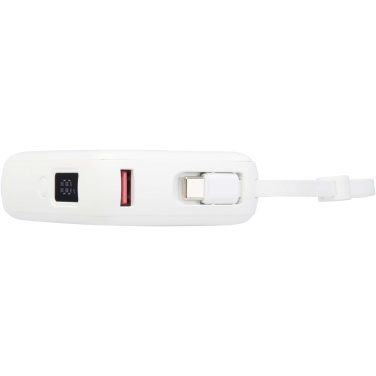 Logo trade ärikingi pilt: Acrux 10 000 mAh 35W tahvelarvuti akupank sisseehitatud Type-C kaabliga - valmistatud taaskasutatud plastist