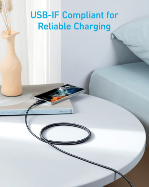 Logotrade firmakingituse foto: Anker USB-C - USB-C kaabel, 1,8 meetrit 60W