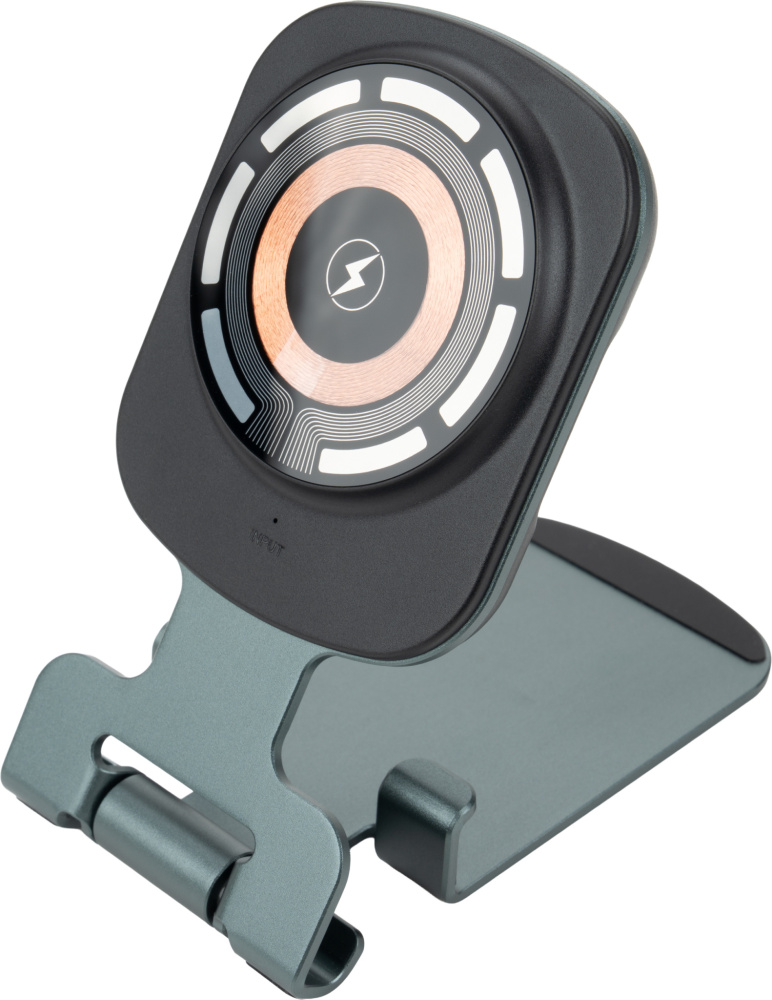 Logo trade ärikingid foto: Telefonihoidik koos juhtmevaba laadijaga