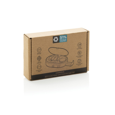 Logo trade reklaamkingituse pilt: Chargevix RCS rplastic multifunktsionaalne 60W laadimiskomplekt