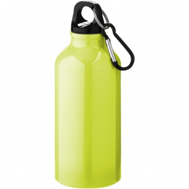 Logotrade mainoslahja ja liikelahja kuva: Oregon 400 ml:n alumiininen vesipullo karabiinikoukulla