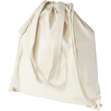 Logotrade liikelahjat mainoslahjat tuotekuva: Eliza 240 g/m² -puuvillareppu kiristysnyörillä 6L